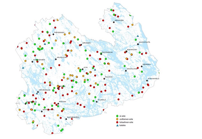 Vesistörakenteita inventoitiin Etelä-Savossa: Yli sata patoa muodostaa  täydellisen vaellusesteen kaloille ja muille eliöille - Vapaa-ajan Kalastaja